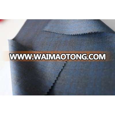 TR Plaid Wool viscose blend fabric for men suit