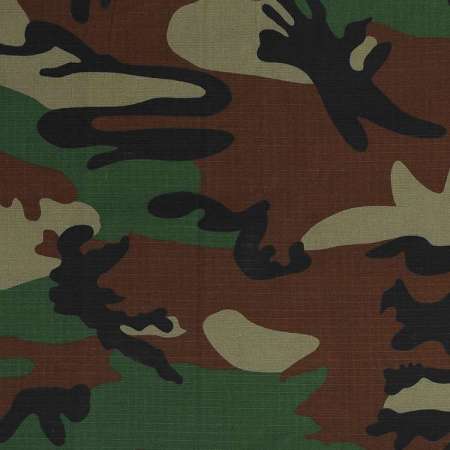 Ripstop Polyester Cotton Camouflage Military Fabric